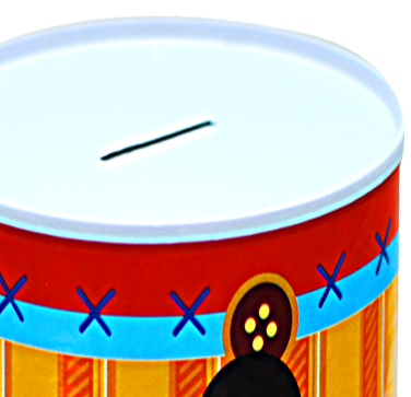Tutup Coin Bank kemasan tabung